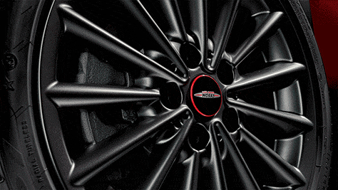 MINI John Cooper Works – καπάκι ζάντας – κόκκινο και μαύρο