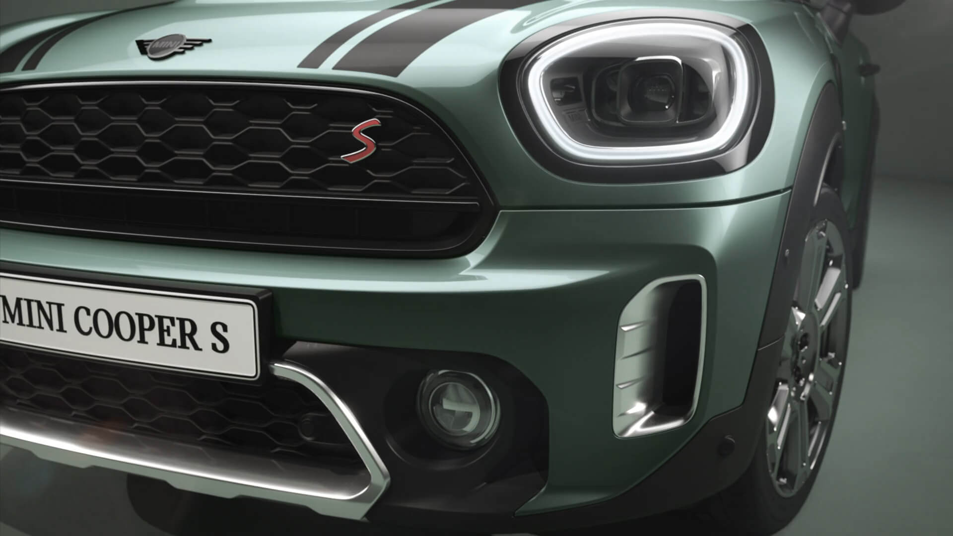 MINI Countryman – πλαϊνή λήψη – πράσινο και μαύρο