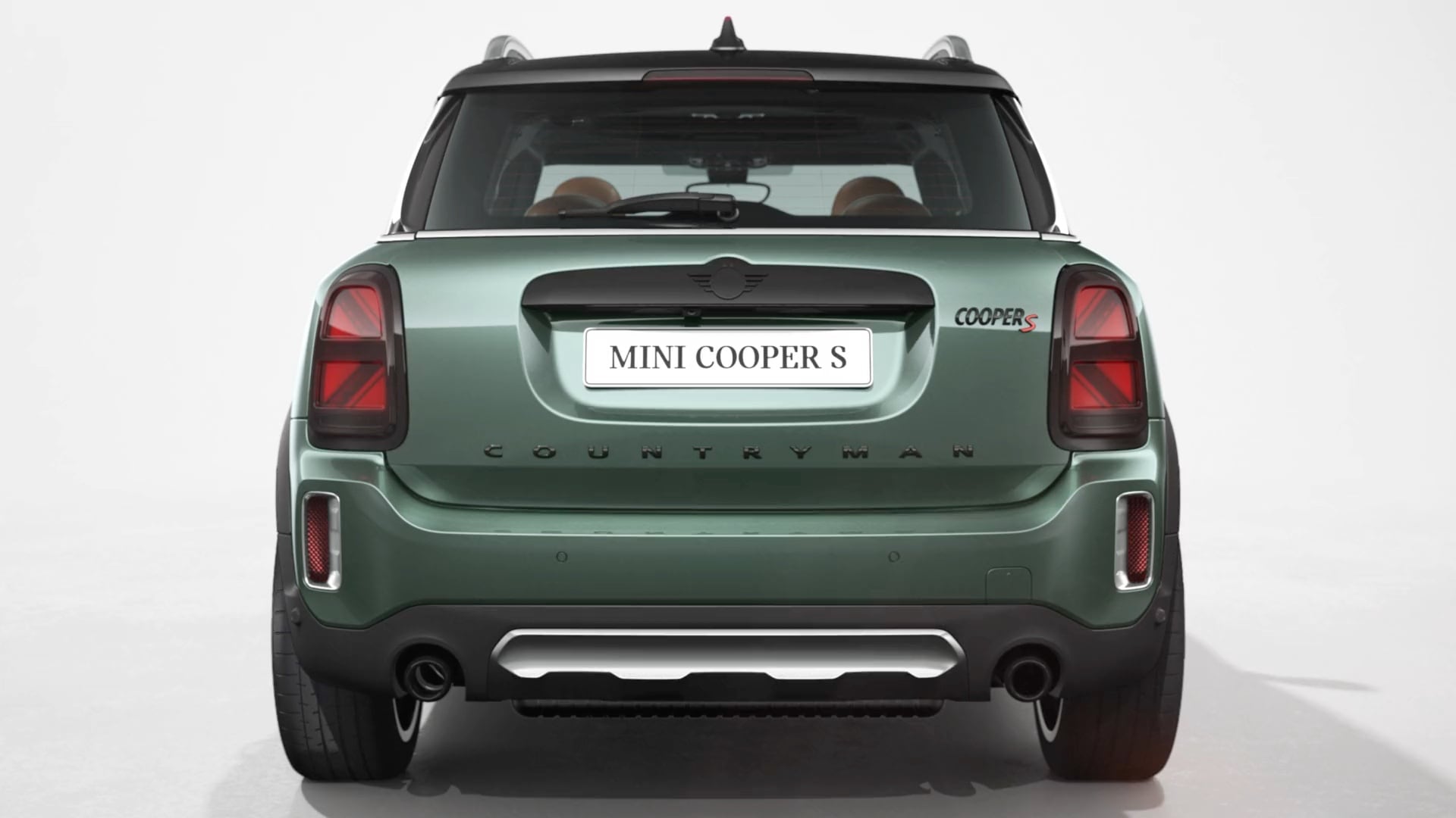 MINI Countryman – μπροστινή λήψη – πράσινο και μαύρο