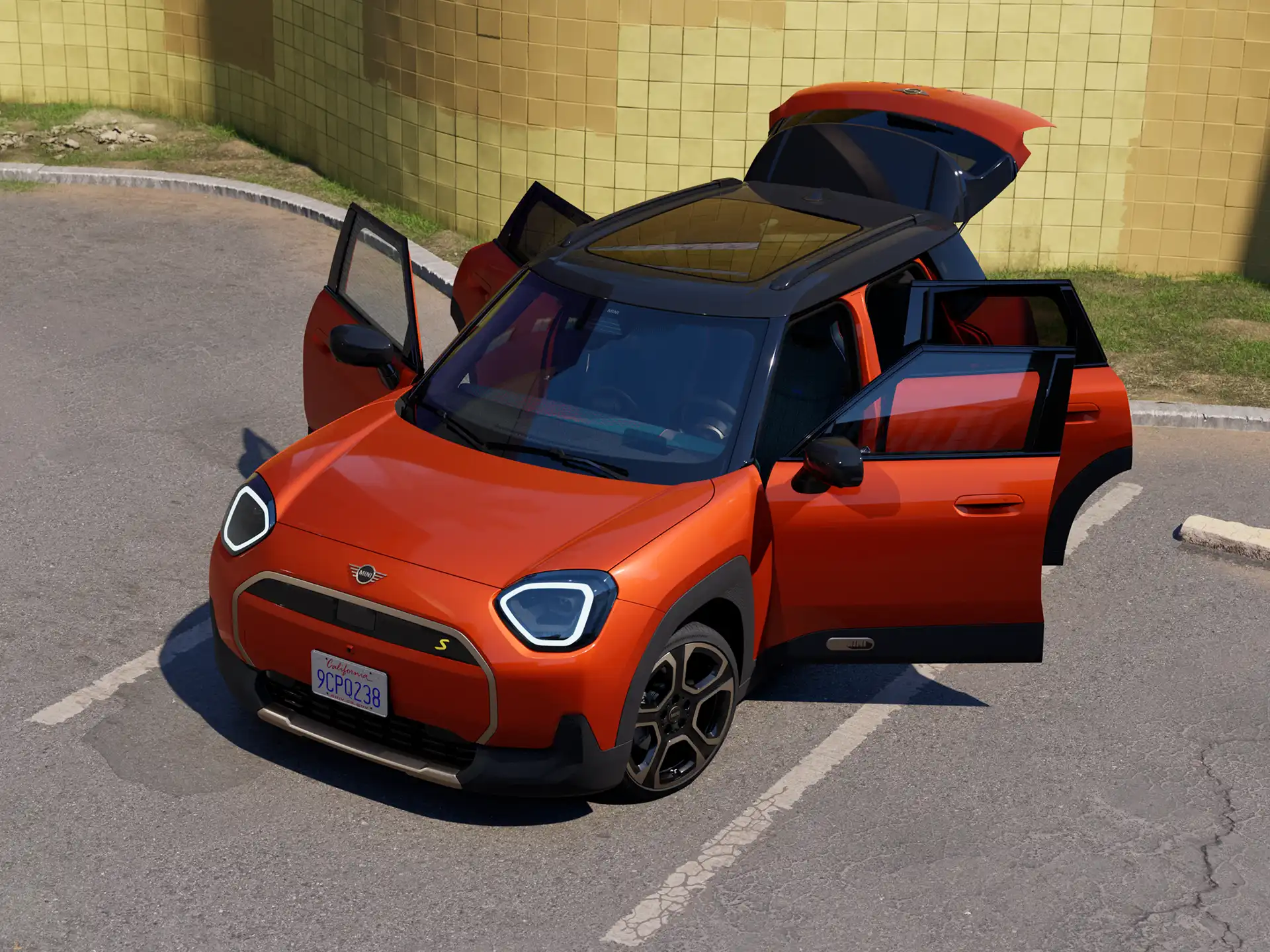 Αμιγώς ηλεκτρικό MINI Aceman - Ανοικτές πόρτες