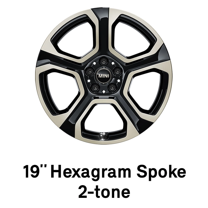MINI - εξοπλισμός - 19 ιντσών hexagram spoke σε διχρωμία