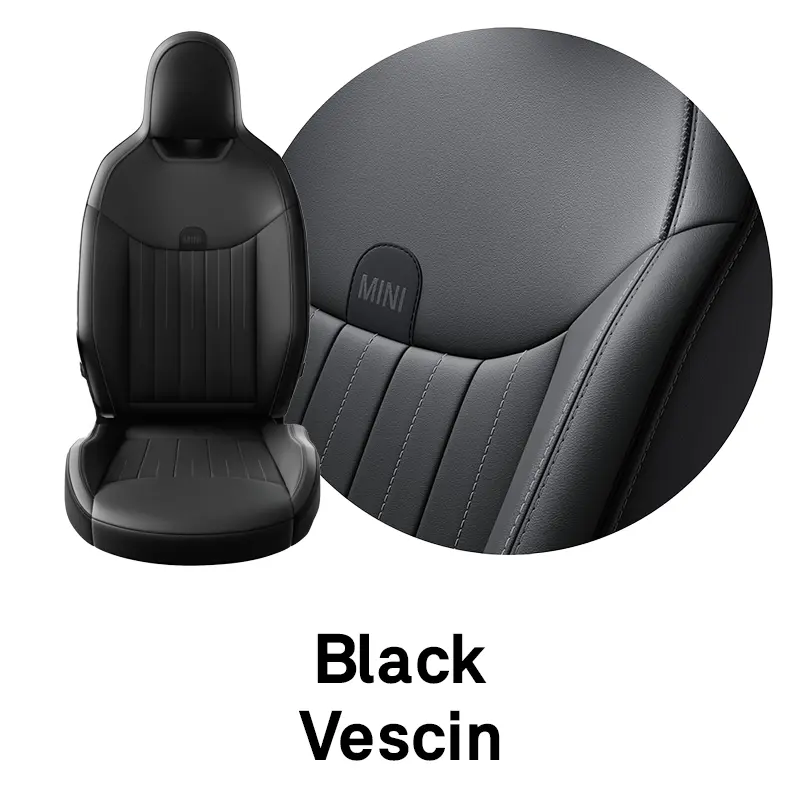 Επένδυση καθισμάτων MINI: Black Vescin