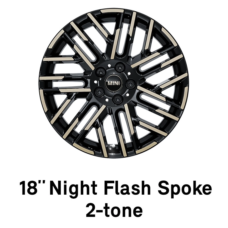 MINI - εξοπλισμός - 18 ιντσών night flash spoke σε διχρωμία
