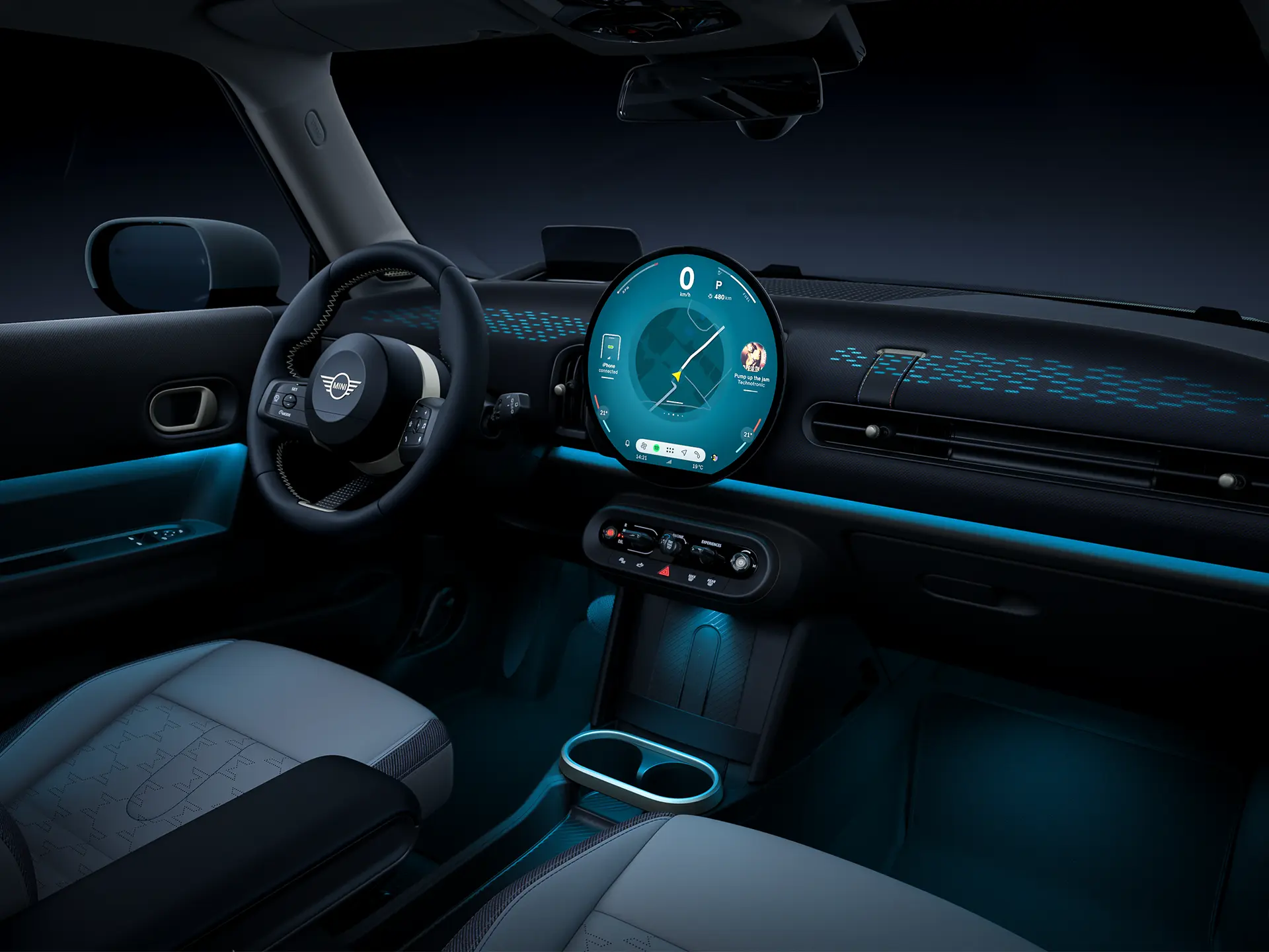 Πεντάθυρο MINI Cooper – Εσωτερική σχεδίαση Σημαντικότερα σημεία