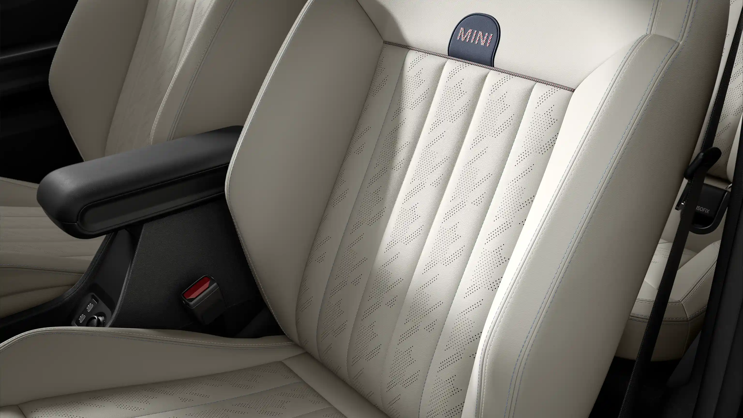 Όψη των καθισμάτων σε Beige Vescin του MINI Cooper Cabrio Favoured Style