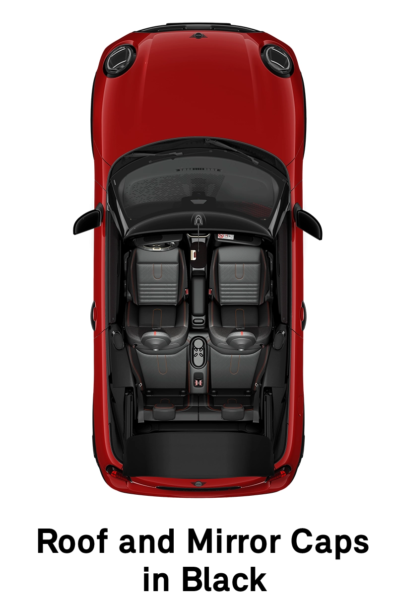  MINI - εξοπλισμός - jcw style οροφή σε μαύρο χρώμα