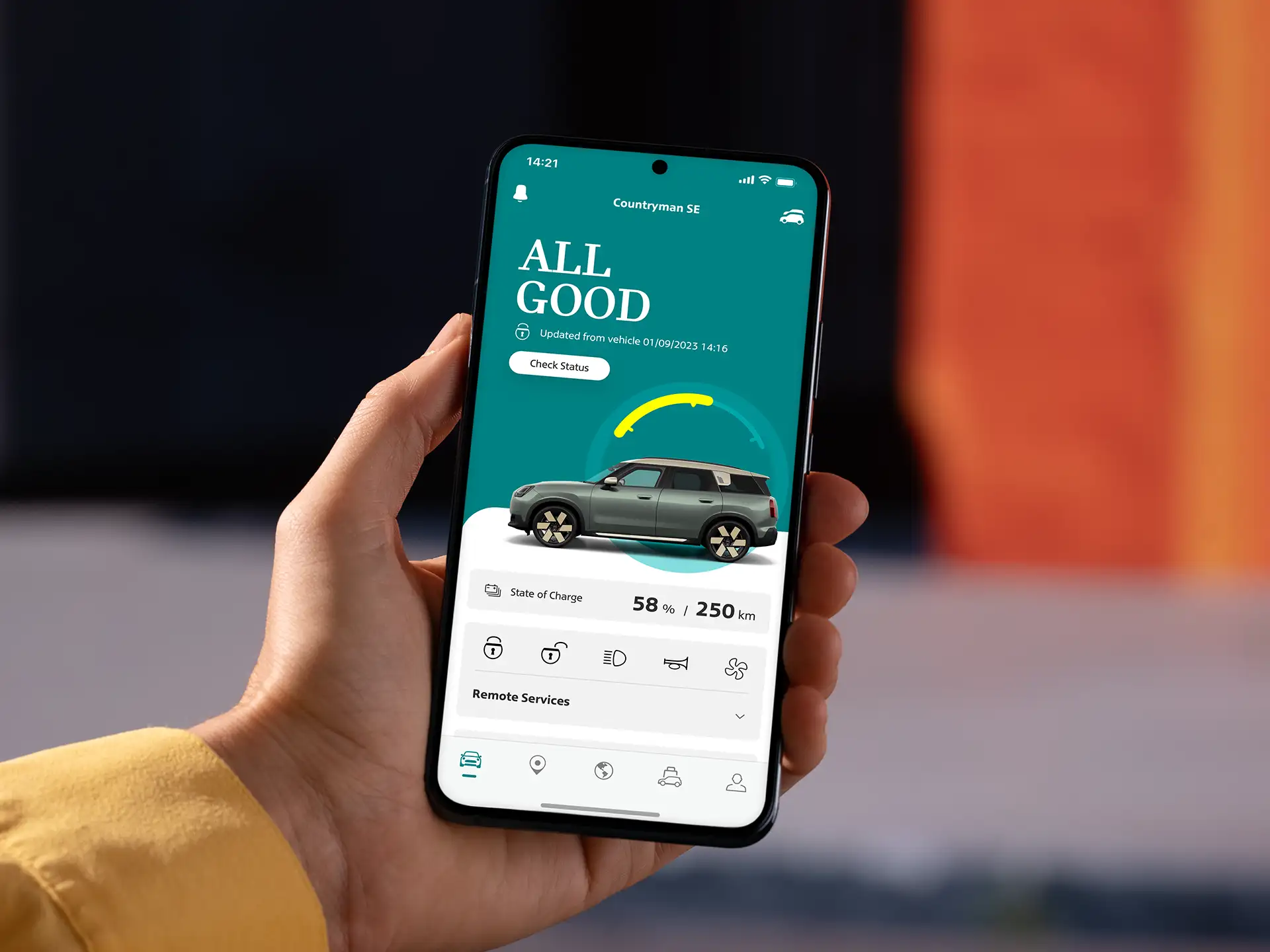 Αμιγώς ηλεκτρικό MINI Countryman - MINI APP