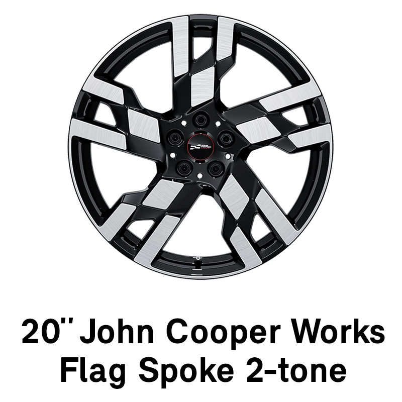 MINI - εξοπλισμός - 20 ιντσών JCW flag spoke σε διχρωμία