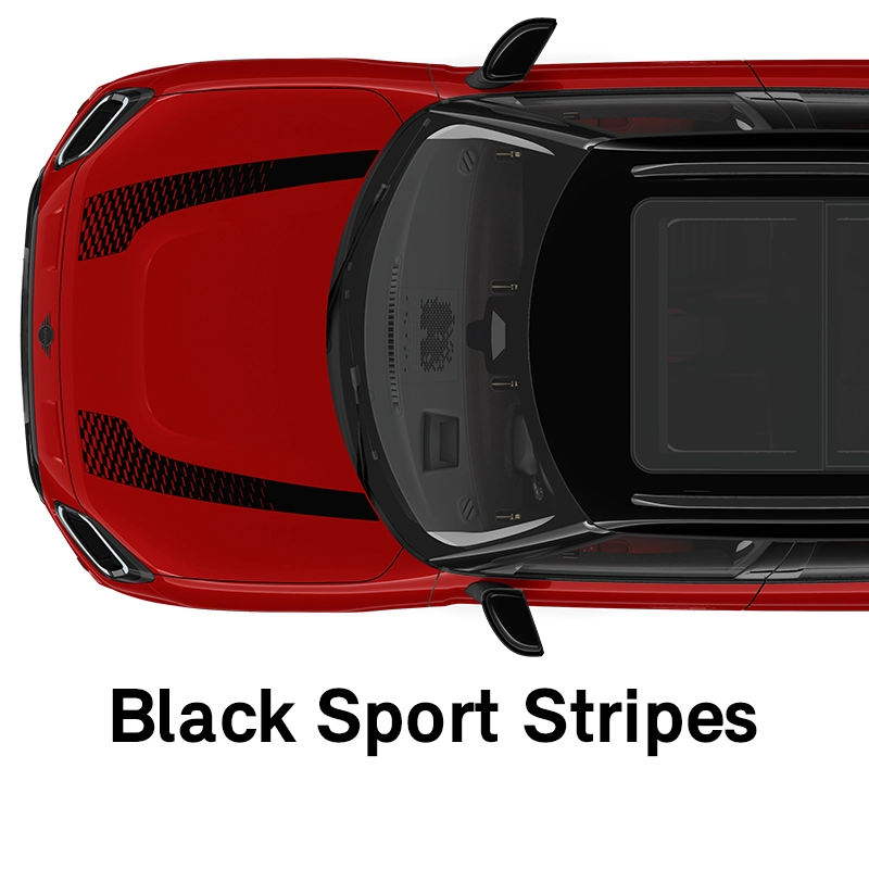  MINI - εξοπλισμός - jcw style μαύρες σπορ λωρίδες