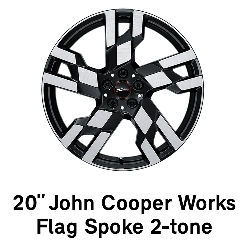 MINI - εξοπλισμός - 20 JCW flag spoke σε διχρωμία