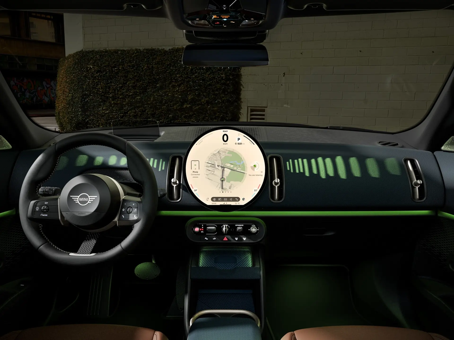 MINI Countryman - εσωτερική σχεδίαση - λειτουργίες oled
