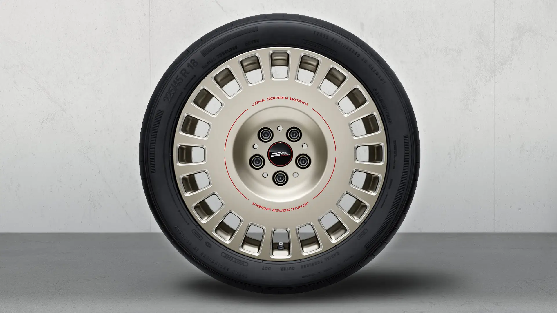 Ζάντες ελαφρού κράματος 18" JCW Rallye Spoke 992 σε διχρωμία (Vibrant Silver, στιλβωμένες), σετ τροχών με θερινά ελαστικά 