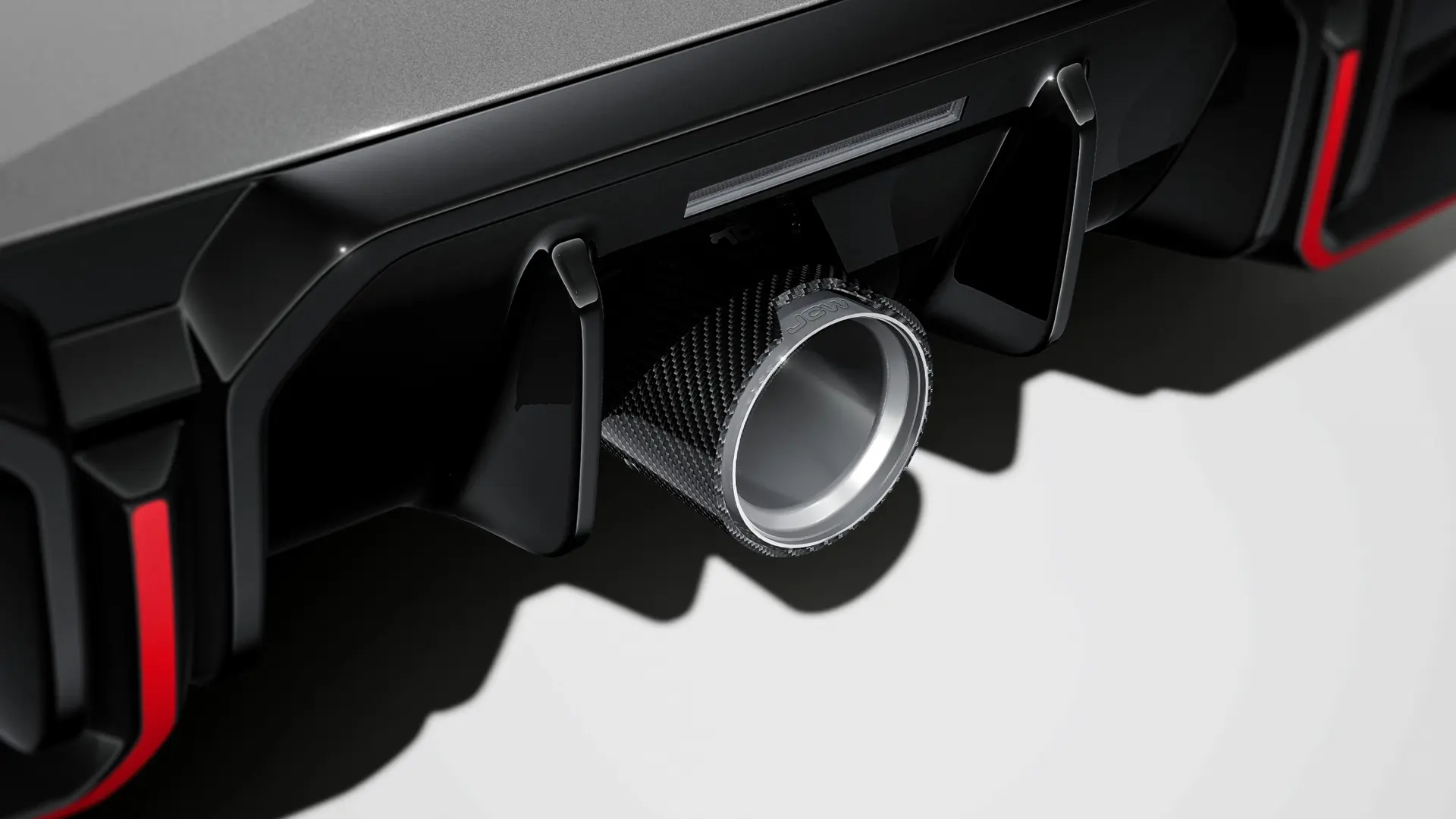 Αξεσουάρ JCW - JCW πίσω διαχύτης σε γυαλιστερό χρώμα.