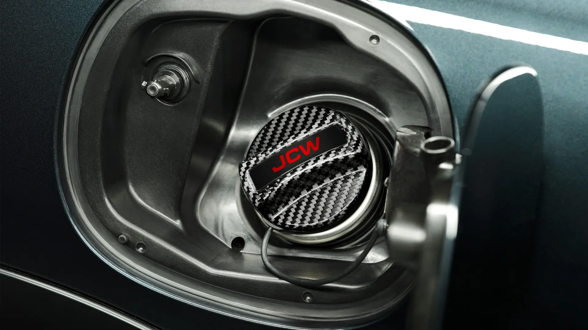 Αξεσουάρ JCW - τάπα JCW ρεζερβουάρ καυσίμου από ανθρακονήματα