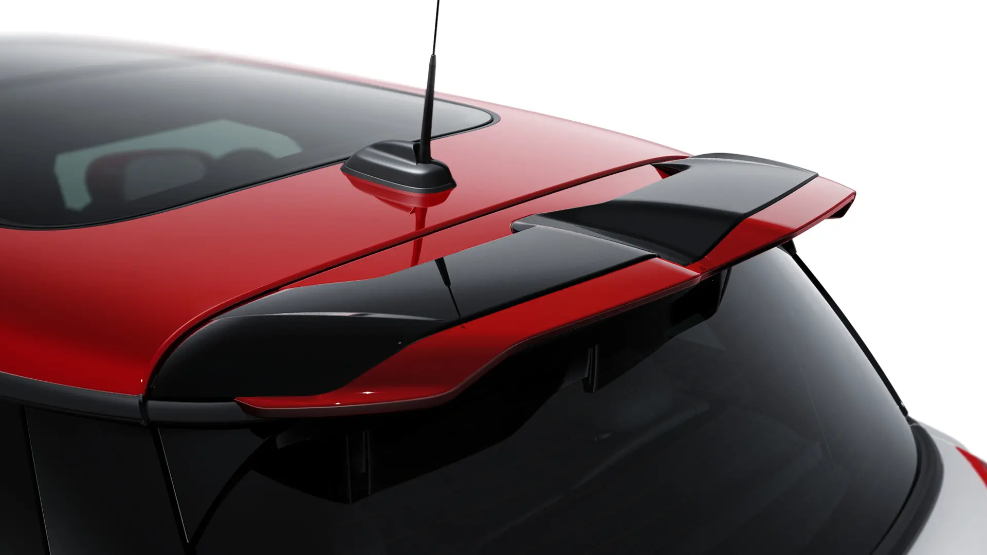 JCW Αξεσουάρ- JCW εξαρτήματα αεροτομής οροφής σε Chili Red