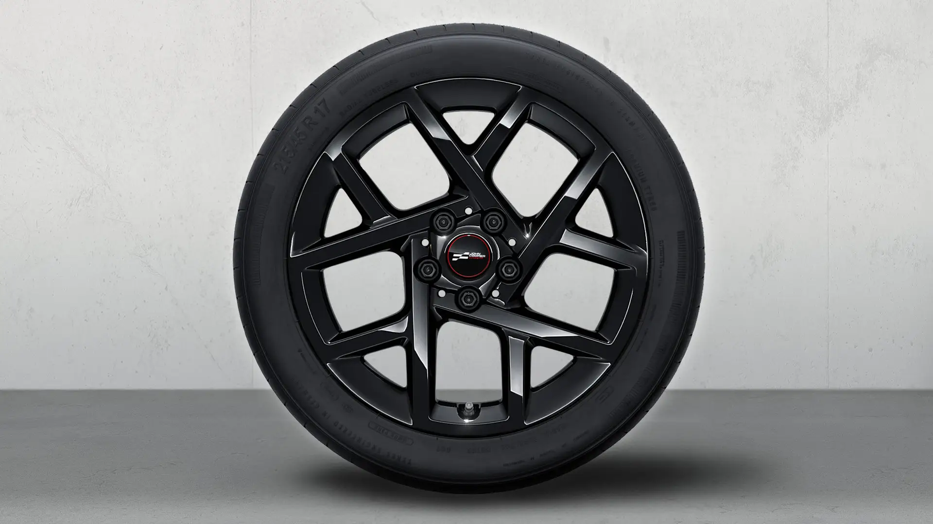Ζάντες ελαφρού κράματος 17" John Cooper Works Sprint Spoke 957 σε Jet Black, σετ τροχών με χειμερινά ελαστικά.