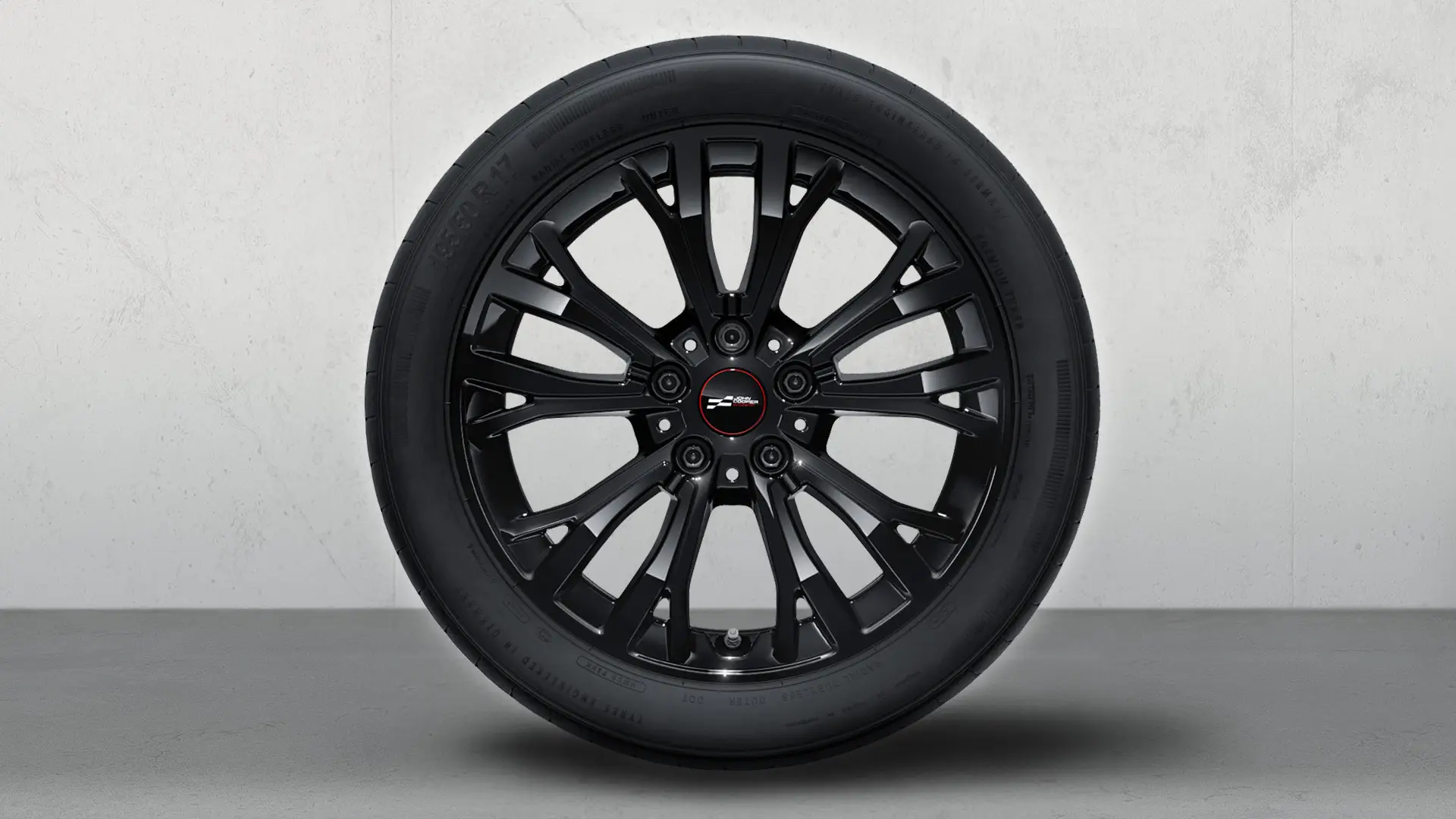 Ζάντες ελαφρού κράματος 17" John Cooper Works Star Spoke 962 σε Jet Black, σετ τροχών με χειμερινά ελαστικά.