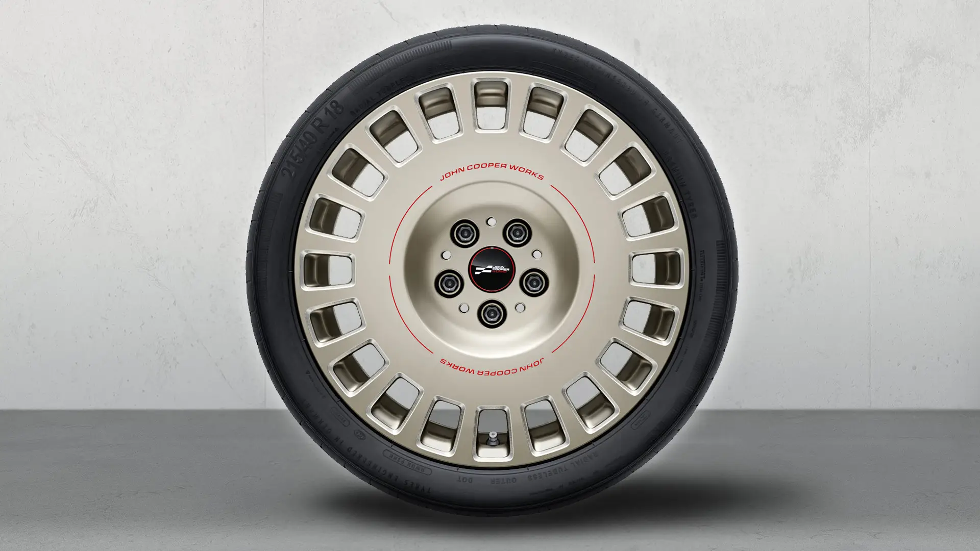 Ζάντες ελαφρού κράματος 18" John Cooper Works Rallye-spoke 964 σε διχρωμία Vibrant Silver, διαμανταρισμένες, σετ τροχών με θερινά ελαστικά. 