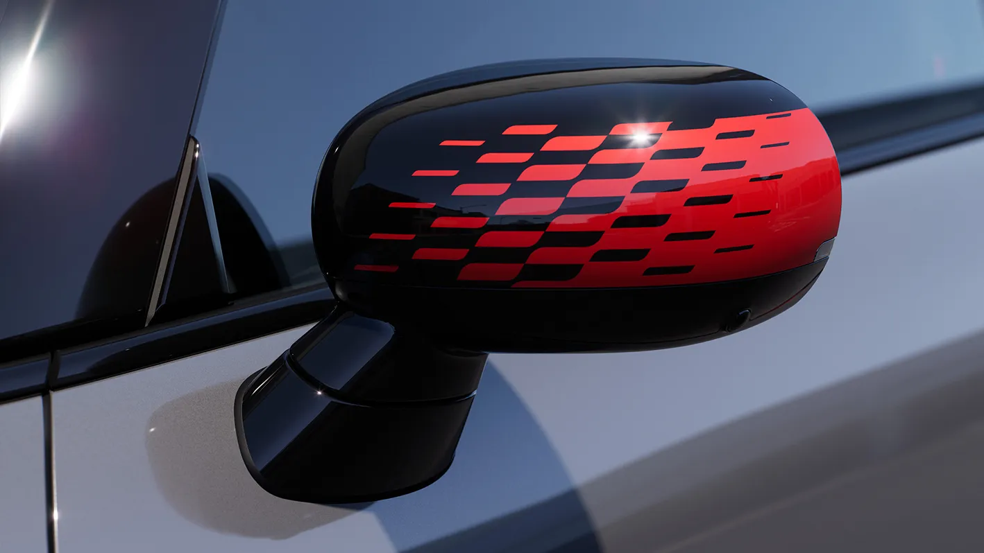 Κάλυμμα εξωτερικού καθρέπτη MINI John Cooper Works σε John Cooper Works Chili Red.