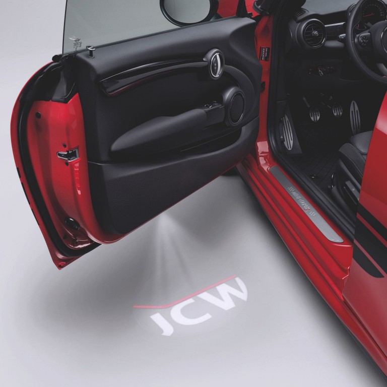 MINI John Cooper Works – κόκκινο και μαύρο – προβολέας θυρών
