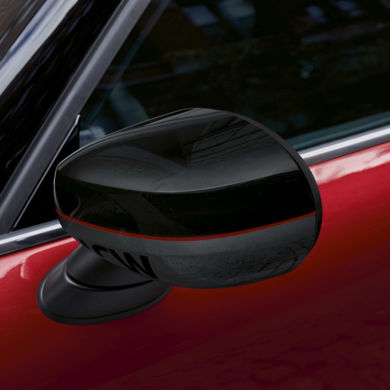 MINI John Cooper Works – κόκκινο και μαύρο – κάλυμμα καθρέπτη