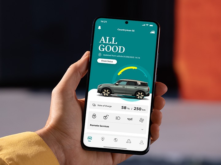 MINI Ηλεκτροκίνηση - MINI App