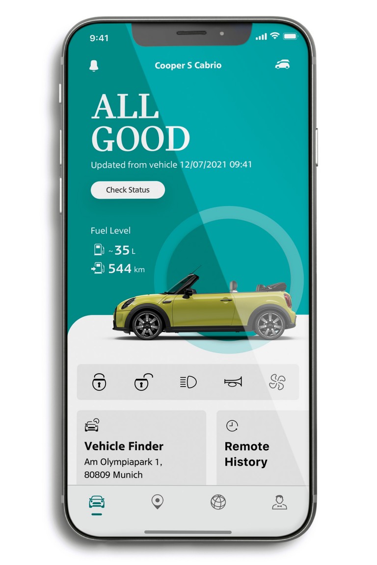  mini connected – mini app – θέματα εφαρμογής