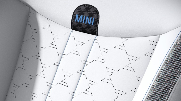 Τρίθυρο MINI Cooper - εσωτερική σχεδίαση - συλλογή - στιλ καθισμάτων classic white