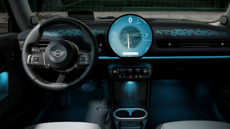 Τρίθυρο MINI Cooper - εσωτερική σχεδίαση - συλλογή - experience modes - τιμόνι