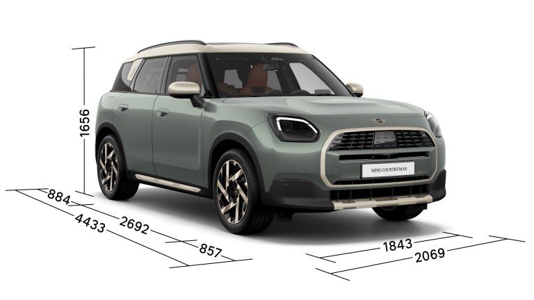 MINI Countryman – διαστάσεις - τρία τέταρτα
